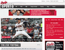 Tablet Screenshot of lindyssports.com